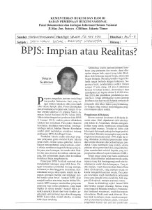 BPJS: Imp ian a tau Realitas?