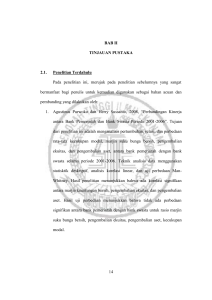 14 BAB II TINJAUAN PUSTAKA 2.1. Penelitian Terdahulu Pada