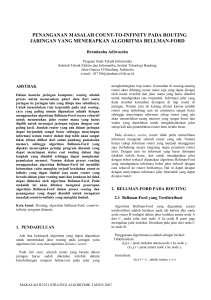 penanganan masalah count-to-infinity pada routing jaringan yang