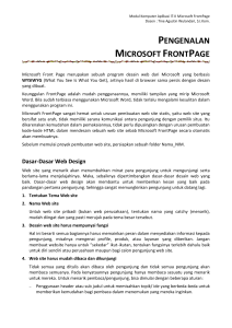 pengenalan microsoft frontpage