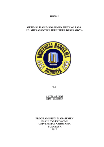 JURNAL OPTIMALISASI MANAJEMEN PIUTANG PADA UD