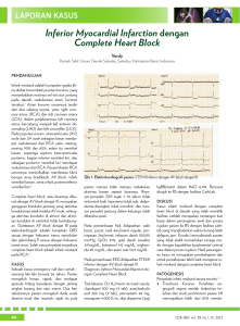 Inferior Myocardial Infarction dengan Complete Heart