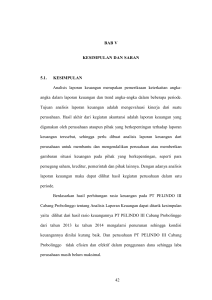 42 BAB V KESIMPULAN DAN SARAN 5.1. KESIMPULAN Analisis