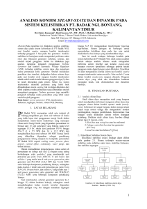 analisis kondisi steady-state dan dinamik pada sistem