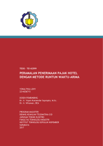 peramalan penerimaan pajak hotel dengan metode runtun waktu