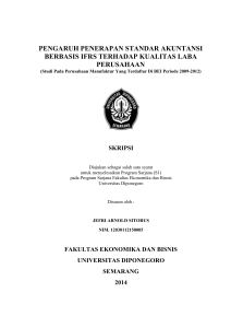 pengaruh penerapan standar akuntansi berbasis ifrs