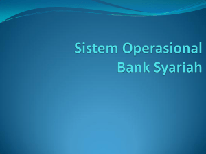 Sistem Operasional Bank Syariah