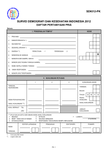 sdki12-pk survei demografi dan kesehatan indonesia