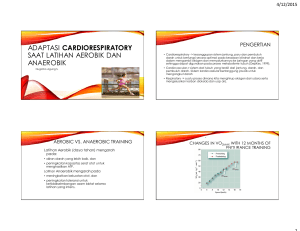 adaptasi cardiorespiratory saat latihan aerobik dan anaerobik