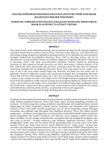 Jurnal Komunikatio ISSN 2442-3882 Volume 1 Nomor 1, April 2015