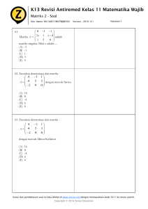 K13 Revisi Antiremed Kelas 11 Matematika Wajib