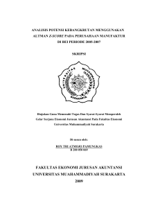 proposal penelitian - Universitas Muhammadiyah Surakarta