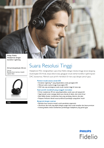 M2L/00 Philips Headphone dengan konektor Lightning