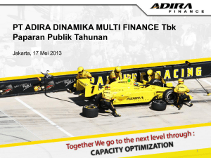 PT ADIRA DINAMIKA MULTI FINANCE Tbk Paparan Publik Tahunan