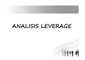 ANALISIS LEVERAGE