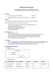 Tugas Besar Perorangan Pemrograman Berorientasi Objek Lanjut