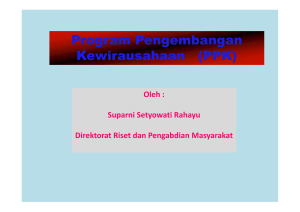 Program Pengembangan Kewirausahaan (PPK) - lppkm