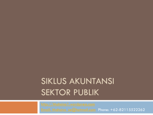 siklus akuntansi sektor publik