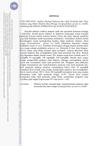 ANALISIS PATOLOGI PANKREAS DAN LIPID