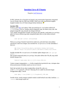 Instalasi Java di Ubuntu