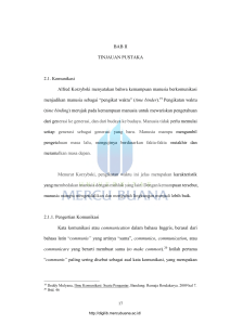 BAB II TINJAUAN PUSTAKA 2.1. Komunikasi Alfred Korzybski