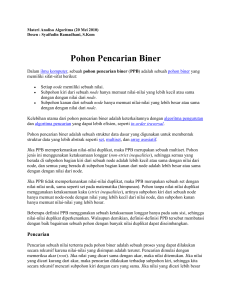 Pohon Pencarian Biner