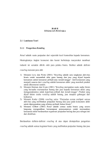 8 BAB II TINJAUAN PUSTAKA 2.1 Landasan Teori 2.1.1 Pengertian