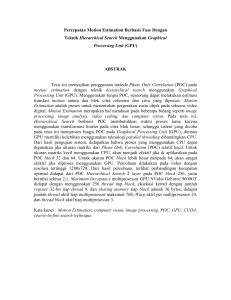 Percepatan Motion Estimation Berbasis Fase Dengan