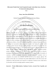 Diferensiasi Produk Pada Usaha Pengrajin Kerupuk