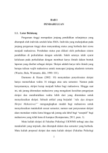 1 BAB I PENDAHULUAN 1.1. Latar Belakang Perguruan tinggi