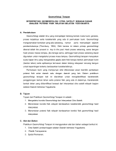 Geomorfologi Terapan INTERPRETASI