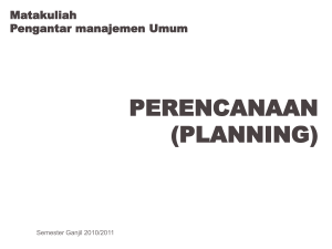 perencanaan (planning)