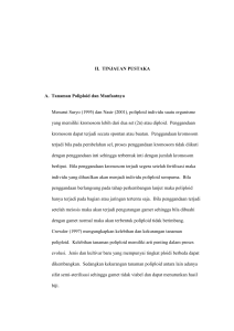 7 II. TINJAUAN PUSTAKA A. Tanaman Poliploid dan Manfaatnya