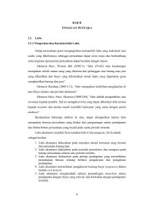 BAB II TINJAUAN PUSTAKA 2.1 Laba 2.1.1 Pengertian dan