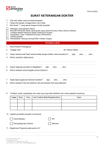 Formulir surat keterangan dokter syariah (CI Jantung)