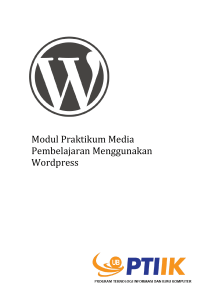 Modul Praktikum Media Pembelajaran Menggunakan Wordpress