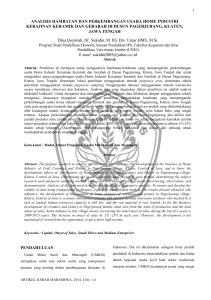 pendahuluan analisis hambatan dan perkembangan usaha home