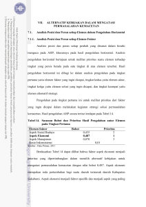 65 VII. ALTERNATIF KEBIJAKAN DALAM