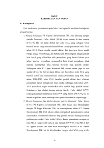 BAB V KESIMPULAN DAN SARAN 5.1 Kesimpulan Dari analisa dan