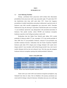 1 BAB 1 PENDAHULUAN 1.1 Latar Belakang