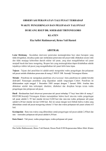 observasi perawatan tali pusat terhadap waktu