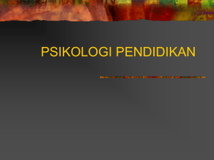 PSIKOLOGI UMUM