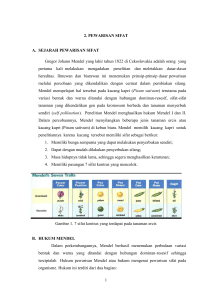 1 2. PEWARISAN SIFAT A. SEJARAH PEWARISAN SIFAT