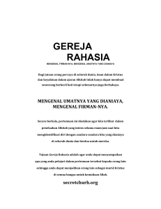 gereja rahasia