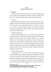 BAB V SIMPULAN DAN SARAN A. Simpulan