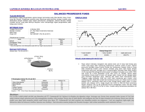 LAPORAN KINERJA BULANAN INVESTRA LINK Juli 2011