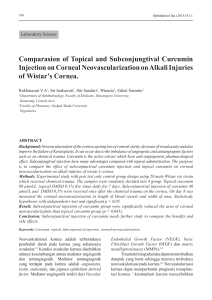 Comparasion of Topical and Subconjungtival Curcumin Injection on