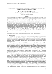 93 PENGUKURAN VALUE AT RISK PADA ASET TUNGGAL DAN
