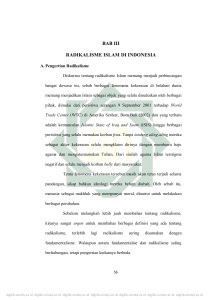 bab iii radikalisme islam di indonesia