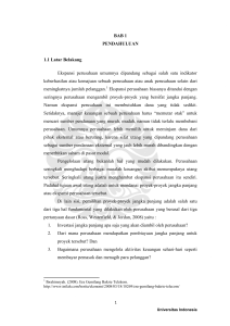 1 BAB 1 PENDAHULUAN 1.1 Latar Belakang Ekspansi perusahaan